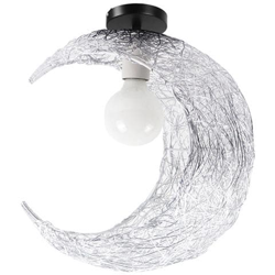Lampada Da Soffitto A Forma Speciale Da 30 Cm, 220 V E27 * 1 Senza Lampadine, Balcone Della Camera Dei Bambini, Illuminazione Della Camera Da Letto, Lampada D'argento Con Filo Di Alluminio Dell'ingresso en oferta