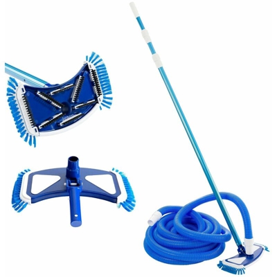 Piscina Detergente per Piscina Piscina Piscina set di Pulizia Spazzola - Arebos
