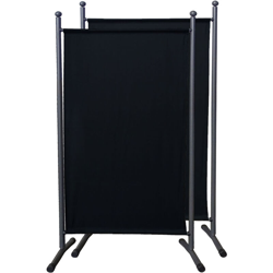 2 Pezzi Paravento da Giardino 180 x 78 cm Divisorio in Tessuto Protezione della Privacy Nero en oferta