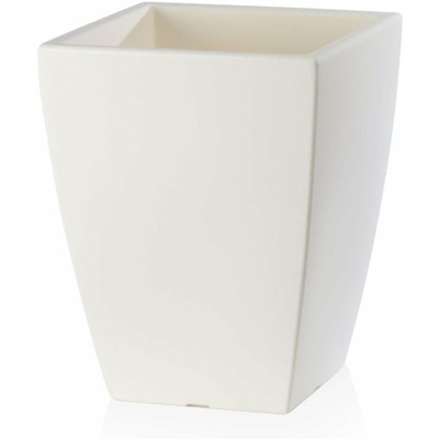 Vaso Quadro Veneto Essential in resina per fiori e piante da esterno e giardino. -65 cm / Bianco