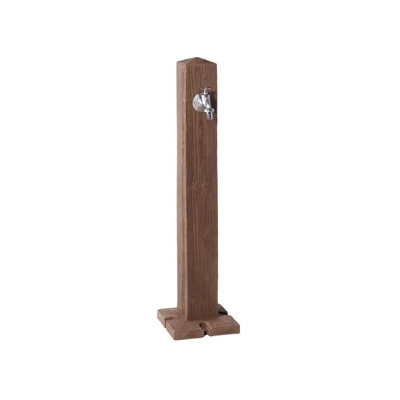 Fontana da giardino imitazione legno scuro