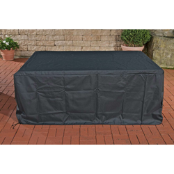 Copertura mobili da giardino 375x165x68 cm Tessera Nero en oferta