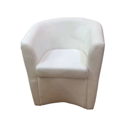 poltroncina 'bocciolo' in ecopelle bianca en oferta