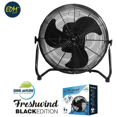 Edm Grupo - Ventilatore industriale oscillante ø35cm 45w serie nera EDM 33946