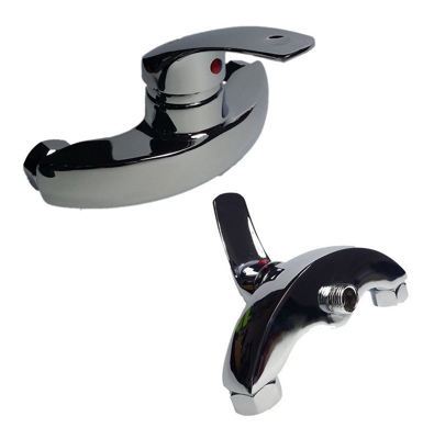 Rubinetto Miscelatore Vasca Da Bagno Cromato Con Attacco Per Doccia 80018