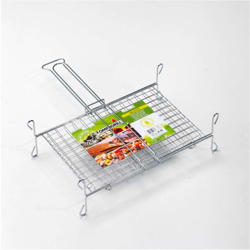 Graticola Rete Doppia Ribaltabile Piedini Griglia Barbecue Arrostire - Ompagrill en oferta