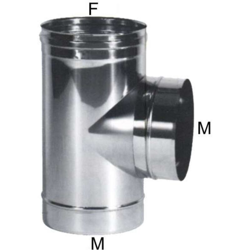 Gomito T Inox 8 Laterale M - Maral en oferta