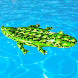 Coccodrillo Gonfiabile Cavalcabile Per Bambini 165 Cm Camo Mare Piscina en oferta