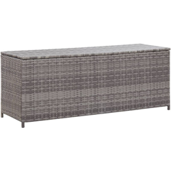 Baule da Giardino Grigio 120x50x60 cm in Polyrattan precio