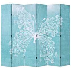 Paravento Pieghevole 228x170 cm Stampa Farfalla Blu características