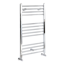 Hudson Reed Kent Scaldasalviette Piatto di Design Verticale - Termoarredo Bagno ad Acqua Calda - Acciaio Cromato - 276W - 1000 x 400mm precio