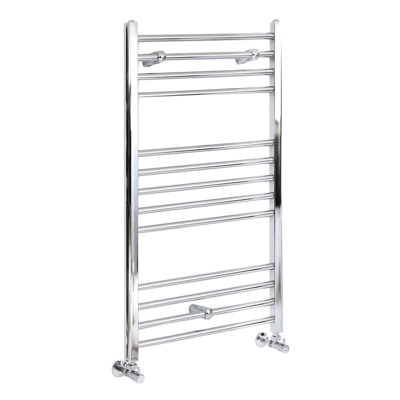 Hudson Reed Kent Scaldasalviette Piatto di Design Verticale - Termoarredo Bagno ad Acqua Calda - Acciaio Cromato - 276W - 1000 x 400mm