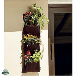 ORTO sacchi DA BALCONE da città ORTAGGI E FIORI piante APPESO 3 TASCHE VERDEMAX características