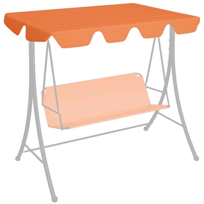 YOUTHUP Baldacchino per Dondolo Giardino Arancione 226x186cm 270 g/m2 - Arancione