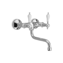Gruppo per lavello a parete con aeratore, bocca girevole serie vittoriana retro gs en oferta