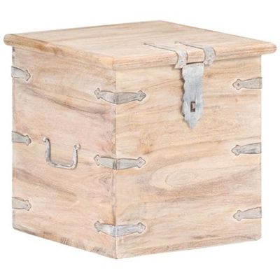 Baule 40x40x40 Cm In Legno Massello Di Acacia