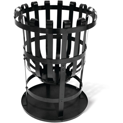 BBQ & Friends Fire Pit 'Lanzarote' Ø65cm x 17 centimetri - in acciaio inox - Nero - Zwart - Central Park