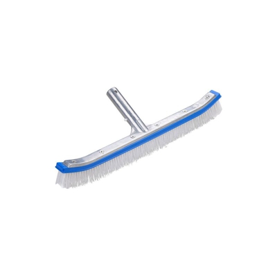 Spazzola professionale per pulizia fondo e parete piscina con rinforzo in alluminio 46 cm