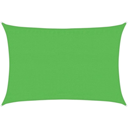 vidaXL Vela Parasole 160 g/m² Verde Chiaro 3,5x5 m in HDPE - Verde en oferta