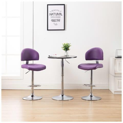 Sgabelli Da Bar 2 Pz Viola In Similpelle precio