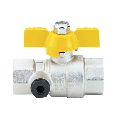 Valvola a sfera per Gas Top Test FF 1/2 con farfalla S1437N34 - Enolgas