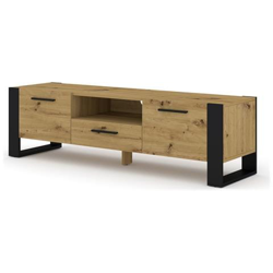 Tv Stand Nuka - Mobile Basso Per Tv, 160 Cm, Colore: Rovere Artisan características