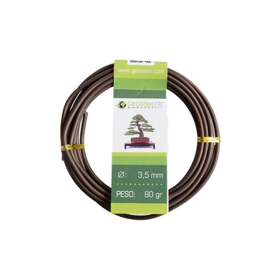 Filo di alluminio ramato (alluminio-ramato) Geotools 3,5 mm per bonsai, 80 gr