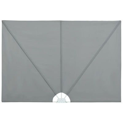 Tenda Laterale per Terrazza Pieghevole Grigio 300x150 cm - Grigio - Vidaxl
