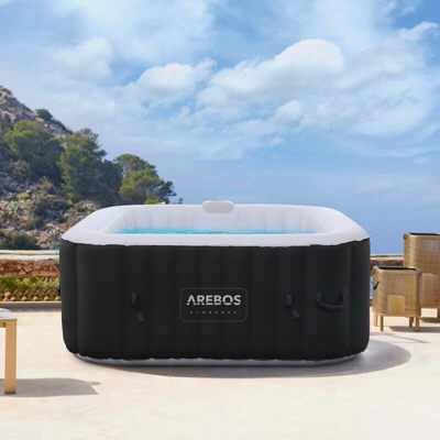 AREBOS Vortice di Piscina Termale Benessere Riscaldamento Massaggio Gonfiabile