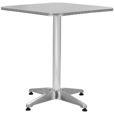 Asupermall - Tavolo da Giardino Argento 60x60x70 cm in Alluminio