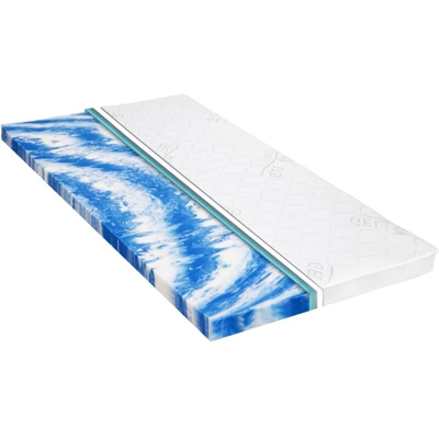 YOUTHUP Coprimaterasso 160x200 cm in Schiuma di Gel 7 cm - Bianco