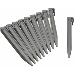 Pioli di Ancoraggio da Giardino 10 pz Grigi - Grigio - Nature precio