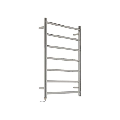 Hudson Reed Quo Scaldasalviette Elettrico Moderno di Design Verticale - Termoarredo Bagno Contemporaneo a Scaletta - Acciaio Inox Cromato - 300W