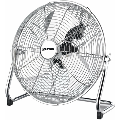Zephir - Ventilatore a Turbina da Pavimento 45 cm Colore Cromato Potenza 120 Watt VENTILATORE A TURBINA DA PAVIMENTO 45 CM CROMATO | PZ