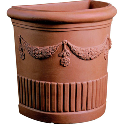 Semicerchio Resina Doppio Festone 55 cm. Terracotta en oferta