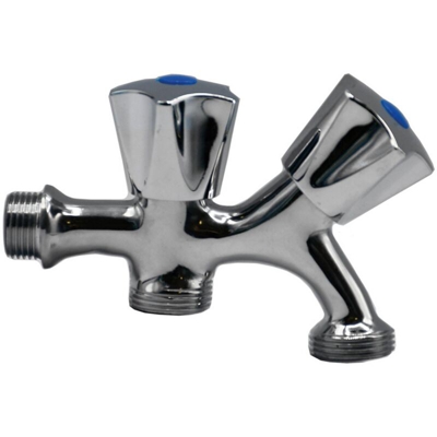 RUBINETTO ATTACCO LAVATRICE E LAVASTOVIGLIE manopole abs