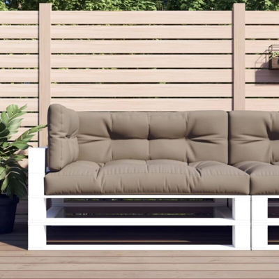 vidaXL Cuscini per Divani su Pallet 3 pz Grigio Talpa - Grigio talpa