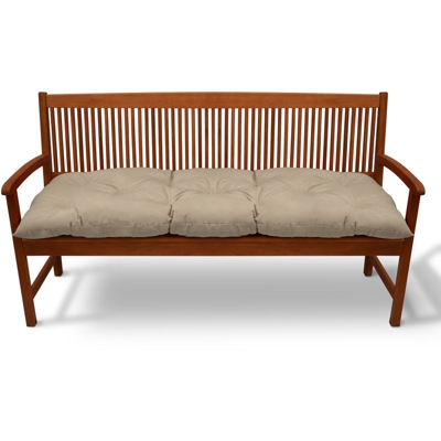Beautissu Cuscino per panche Flair BK soffice e Comodo - per panchine da Giardino e dondoli Natura, 180x50x10 cm