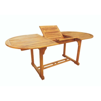 Tavolo Estensibile In Legno Di Acacia 150/200 X 100 X 74 Ovale