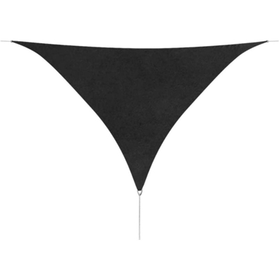 vidaXL Parasole a Vela Oxford Triangolare 5x5x5 m Antracite - Antracite