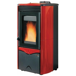 Nordica stufa a pellet duchessa idro maiolica ghisa riscaldamento 344 m pellets en oferta