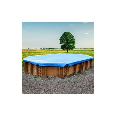 Telo invernale piscina circolare in legno dm 295 cm