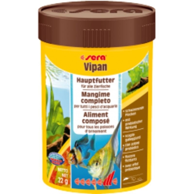 Vipan Tropical Flakes per Pesci d'acquario da 100 ml/22 gr - Sera