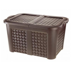 Bighouse It - BAULE ARIANNA +COP. CM.79X55X44h LT.130 WENGE` en oferta