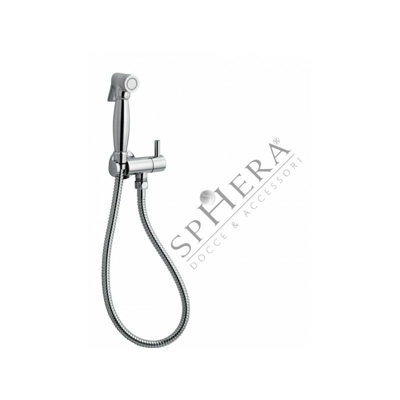 Set idroscopino tondo con doccia completo di rubinetto e flessibile da cm. 120 col. cromo marca SPHERA