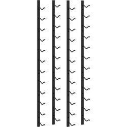 Portavini da Parete per 12 Bottiglie 2 pz Nero in Ferro - Nero - Vidaxl en oferta