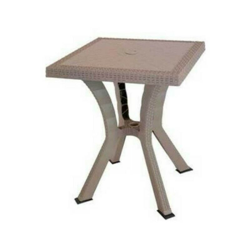 Tavolo da esterno quadrato Rigoletto Rattan taupe 60 x 60 cm en oferta