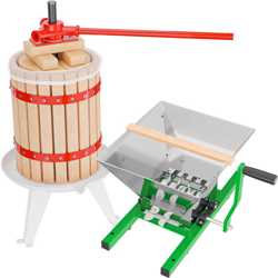 Pressa per frutta da 6l con strofinaccio e frantumatore di frutta 7l per produzione di mosto en oferta