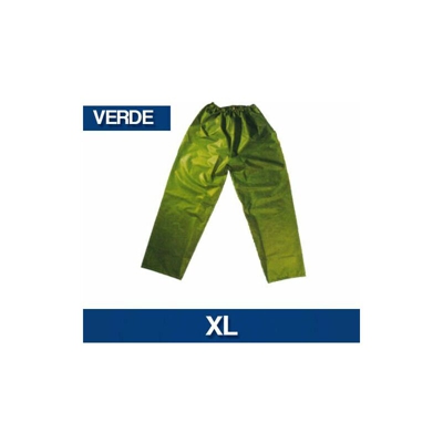 Pantalone Impermeabile Antivento Antipioggia In Pvc Xtrem Con Elastico (01584V) R Verde - Xl (01588)