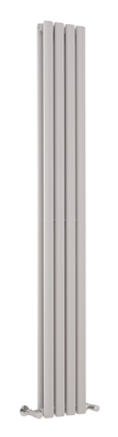 Hudson Reed Revive Radiatore Termoarredo di Design Verticale Moderno - Termosifone con Finitura Grigia Chiara - Design a Colonna - 1780 x 236 x 78mm